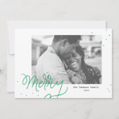 Carte de vacances Joyeux Confetti Festif Photo (Devant)