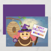 Carte de vacances | Joyeux Halloween  (Devant / Derrière)