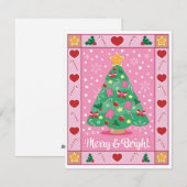 Carte de vacances Joyeux & Lumineux (Devant / Derrière)