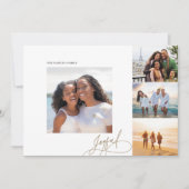 Carte de vacances Joyeux Moderne Multi Photo (Devant)