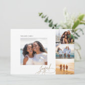 Carte de vacances Joyeux Moderne Multi Photo (Debout devant)