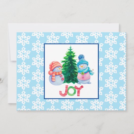 Carte de vacances Joyeux Noël (Devant)