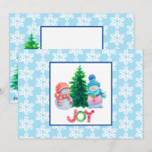 Carte de vacances Joyeux Noël (Devant / Derrière)