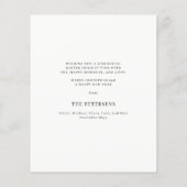 Carte de vacances Joyeux Noël en or Budget (Dos)