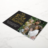 Carte de vacances Joyeux Noël Foil (Rotation)