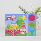 Carte de vacances Joyful Winter Ows customisée (Debout devant)