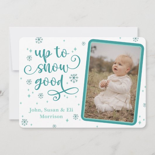 Carte de vacances jusqu'à neige (Devant)