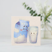 Carte de vacances Kawaii Food (Debout devant)