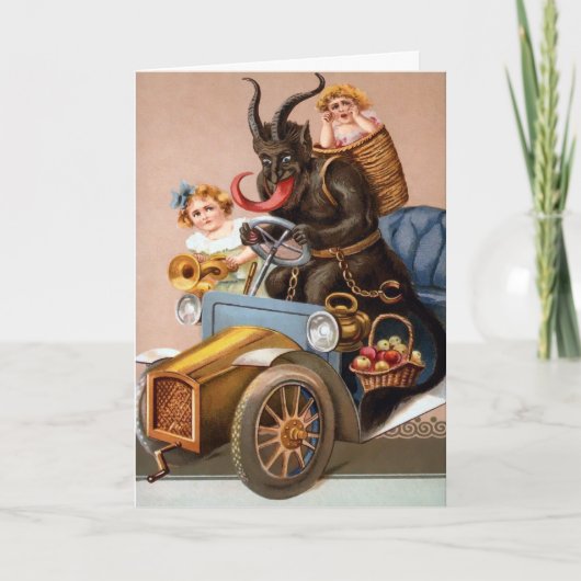 Carte de vacances Krampus vintage (Devant)