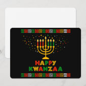 Carte de vacances Kwanzaa (Devant / Derrière)