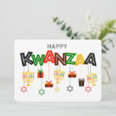 Carte de vacances Kwanzaa (Debout devant)