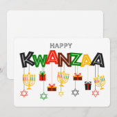 Carte de vacances Kwanzaa (Devant / Derrière)