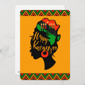 Carte de vacances Kwanzaa (Devant / Derrière)