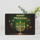 Carte de vacances Kwanzaa (Debout devant)