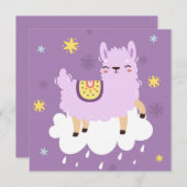 Carte de vacances lama (Devant / Derrière)