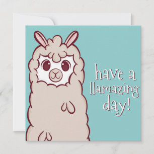 Carte de vacances lama
