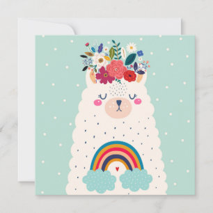 Carte de vacances lama