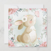 Carte de vacances lapin adorable (Devant)