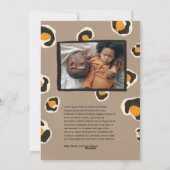 Carte de vacances Leopard Spots (Dos)