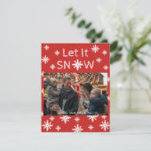 Carte de vacances Let It Snow (Debout devant)