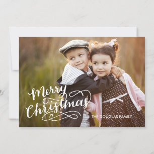 Carte de vacances Lettrée à la main