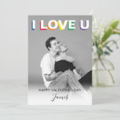 Carte de vacances LGBT Valentines Day (Debout devant)