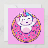 Carte de vacances licorne (Devant)