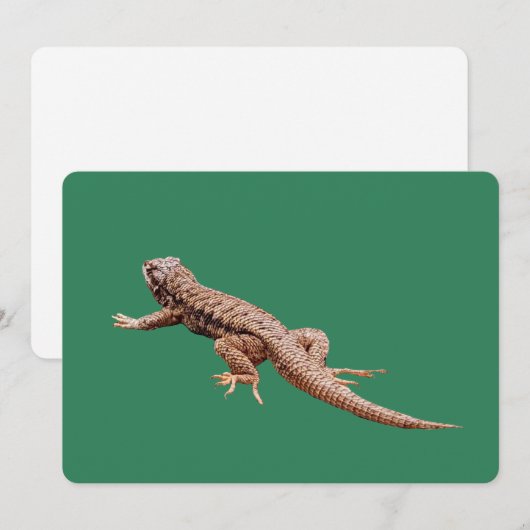 Carte de vacances Lizard Flat (Devant / Derrière)