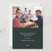 Carte de vacances Logo d'affaires moderne (Dos)