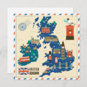 Carte de vacances Londres (Devant / Derrière)