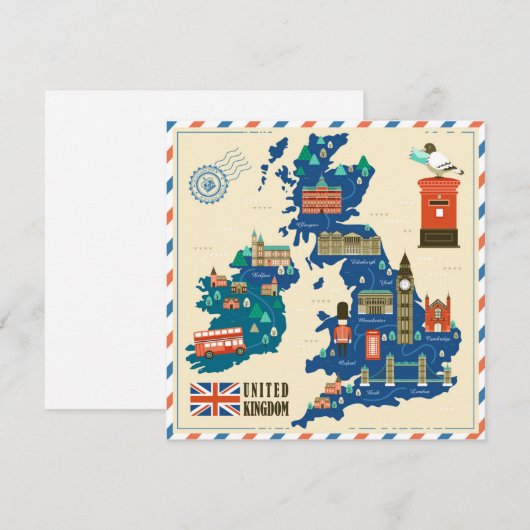 Carte de vacances Londres (Devant / Derrière)