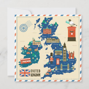 Carte de vacances Londres