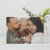 Carte de vacances Love and Light Modern Family Pho (Debout devant)