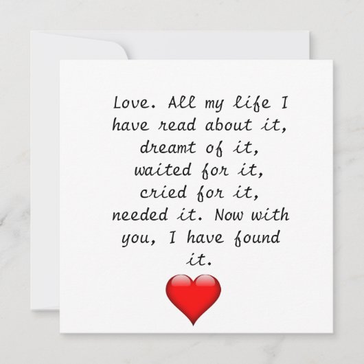 Carte de vacances Love Day (Devant)