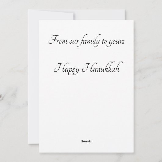 Carte de vacances Love et Light Hanoukka (Dos)