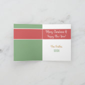 Carte de vacances Love Peace & Joy (ajoutez votre  (Intérieur)