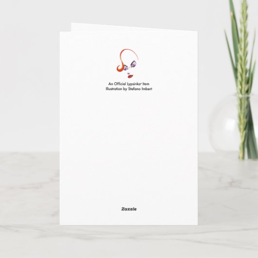 Carte de vacances Lypsinka (Dos)