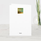 Carte de vacances Magicien & Arbre de Noël (Dos)