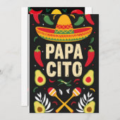 Carte de vacances Maracas mexicaine (Devant / Derrière)