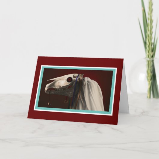 Carte de vacances Mari Lwyd (Devant)