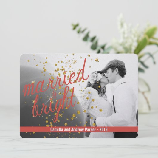 Carte de vacances MARIAGE & BRIGHT Flat (Debout devant)