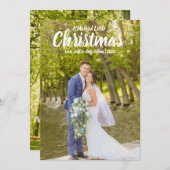 Carte de vacances Mariage de Noël Marié (Devant / Derrière)