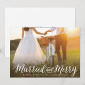 Carte de vacances Marié et Joyeux Paysage (Devant / Derrière)