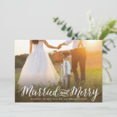 Carte de vacances Marié et Joyeux Paysage (Debout devant)