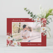 Carte de vacances Marié et Joyeux Photo (Debout devant)