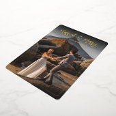 Carte de vacances Marié & Joyeux cadre arrondi Foi (Rotation)