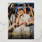 Carte de vacances Marié & Joyeux Foil (Recto)