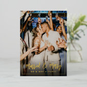 Carte de vacances Marié & Joyeux Foil (Debout devant)