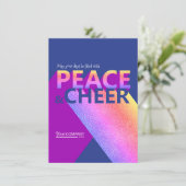 Carte de vacances Marine Blue, Rose, Word Art Comp (Debout devant)