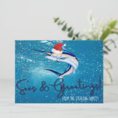Carte de vacances Marlin Fishing (Debout devant)